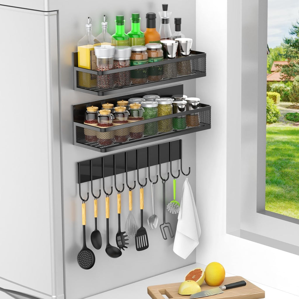 TrailPaw Magnetic Fridge Spice Rack Organizer