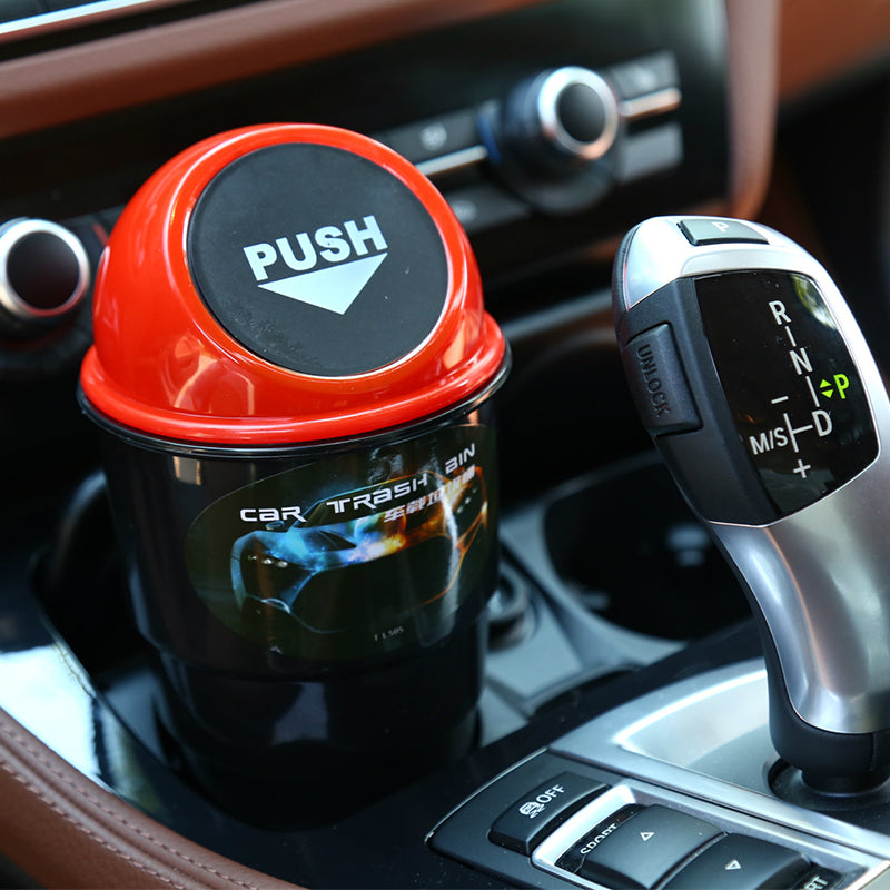 TrailPaw Spring-Lid Car Trash Can
