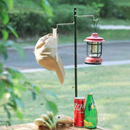 Outdoor Lightweight Aluminum Alloy Portable Camping Lamp Holder Lantern Stand with Storage Bag by eprolo