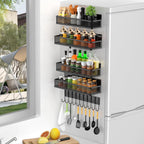TrailPaw Magnetic Fridge Spice Rack Organizer