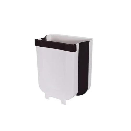 Folding Waste Bin Kitchen Cabinet Door Hanging Trash Bin Trash Can Wall Mounted Trashcan for Bathroom Toilet Waste Storage by eprolo