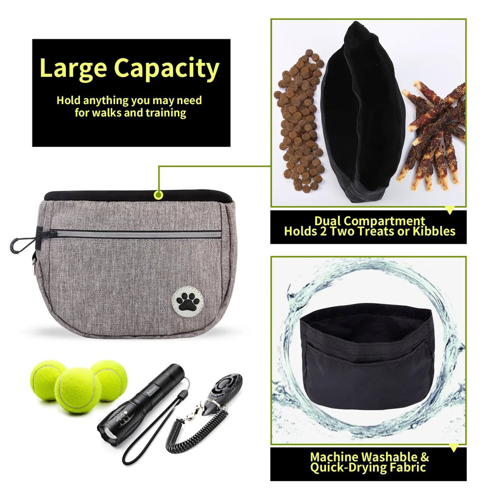 Pet Snack Bag Walking Dog Artifact Pet Training Pockets Outing Dog Training Snack Bag by eprolo