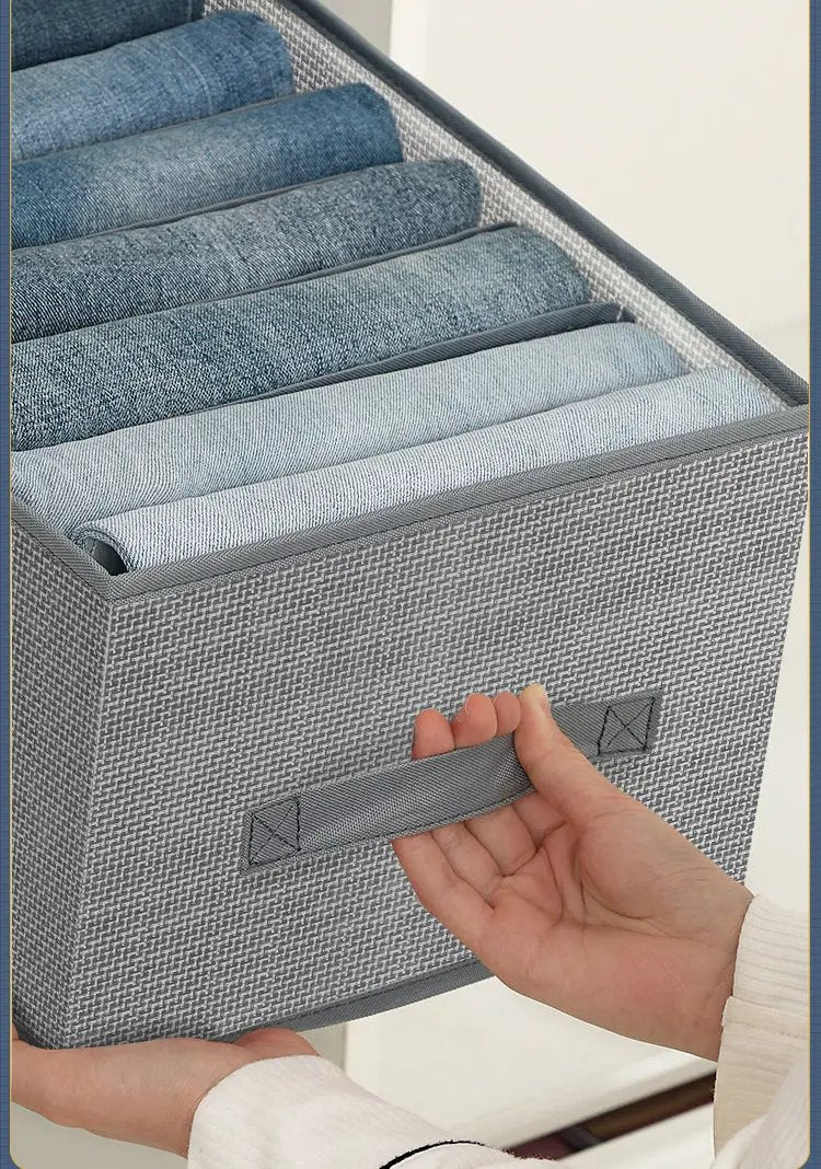 Closets Clothes Organizer Pants Jeans Storage Box Cabinet Drawer Organizer Underwear Socks T-Shirt Wardrobe Storage Organizers by eprolo