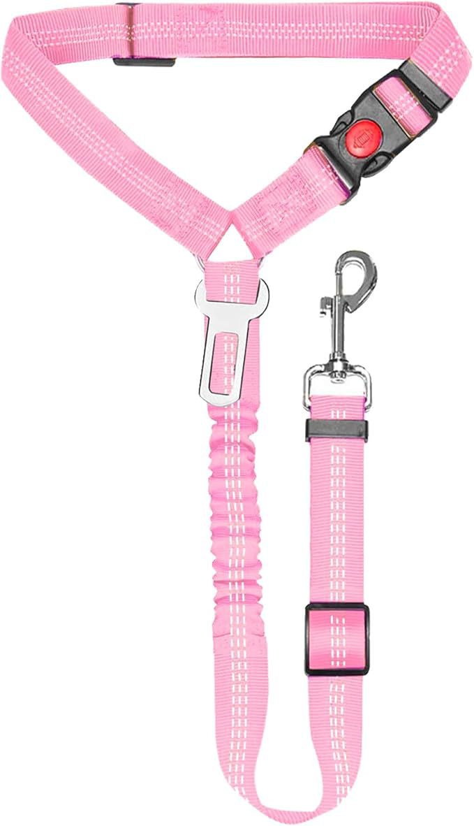TrailPaw Adjustable Dog Car Seat Belt Safety Tether