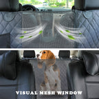 TrailPaw Waterproof Dog Car Seat Cover with Mesh Window