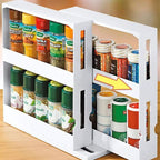 Kitchen Spice Organizer Rack Multi-Function Rotating Storage Shelf Slide Kitchen Cabinet Cupboard Organizer Kitchen Storage Rack by eprolo
