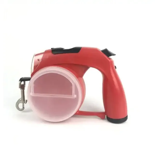 5 In 1 Multifunctional Dog Leash And Collar Custom Waterproof Automatic Led Retractable Dog Leash Poop Bag by eprolo