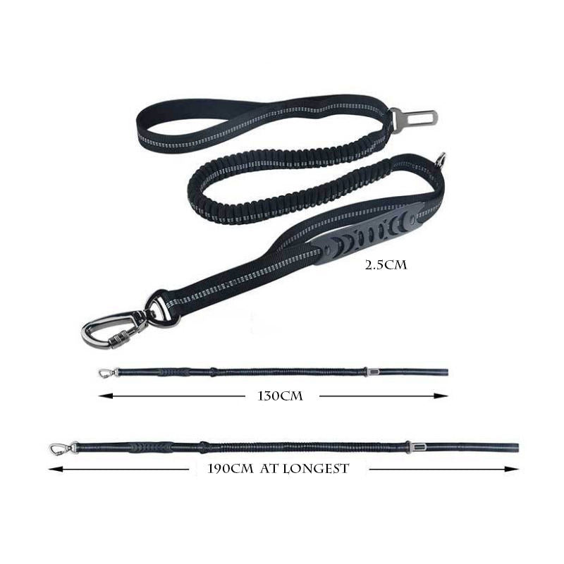 TrailPaw Reflective Dog Car Seat Belt Leash