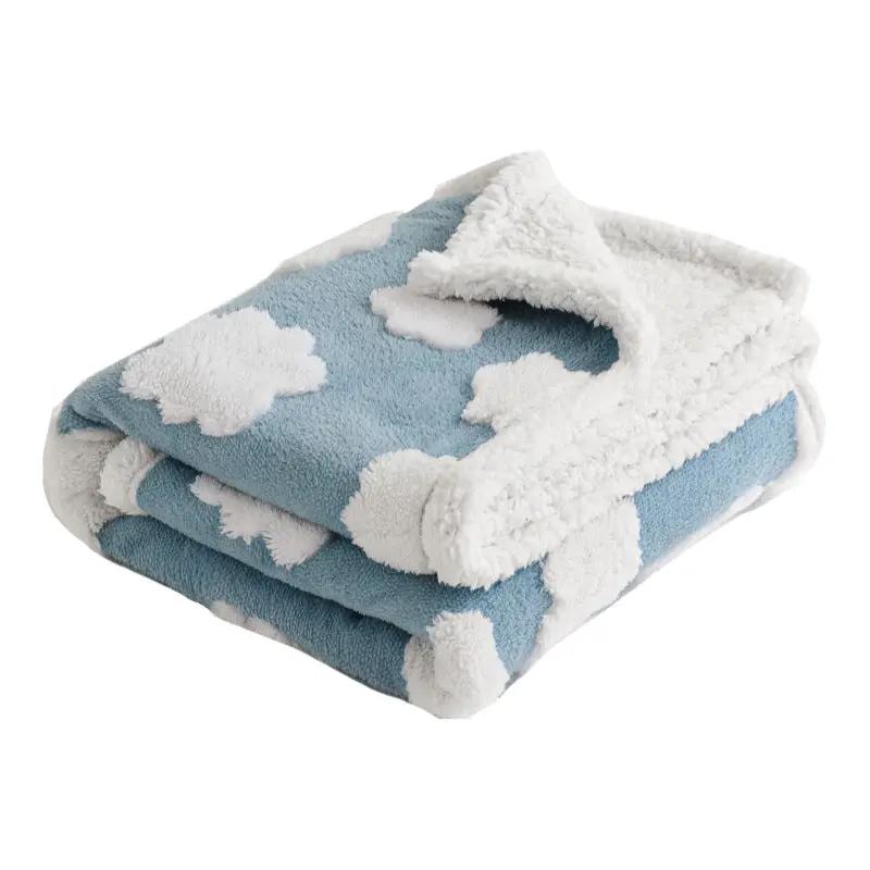 Pet waterproof blanket flannel comfortable cotton fleece Sherpa thick pet blanket by eprolo