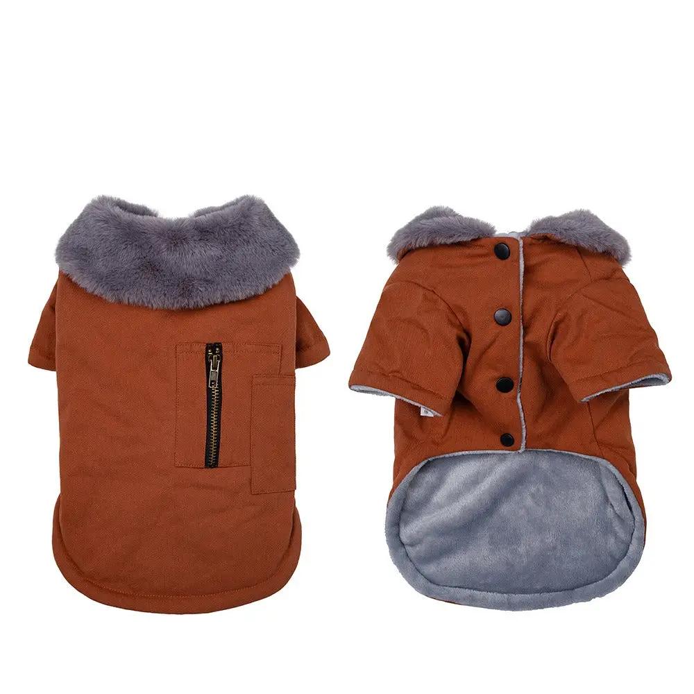 Pet Dog Clothes Warm and Thickened Autumn and Winter Two legged Teddy Bears Pomeranian Schnauzer Small Dog Vest by eprolo