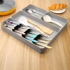 Cutlery Organizer Kitchen Drawer Organizer Tray Spoon Cutlery Separation Finishing Storage Box Tableware Kitchen Tool Dropship by eprolo