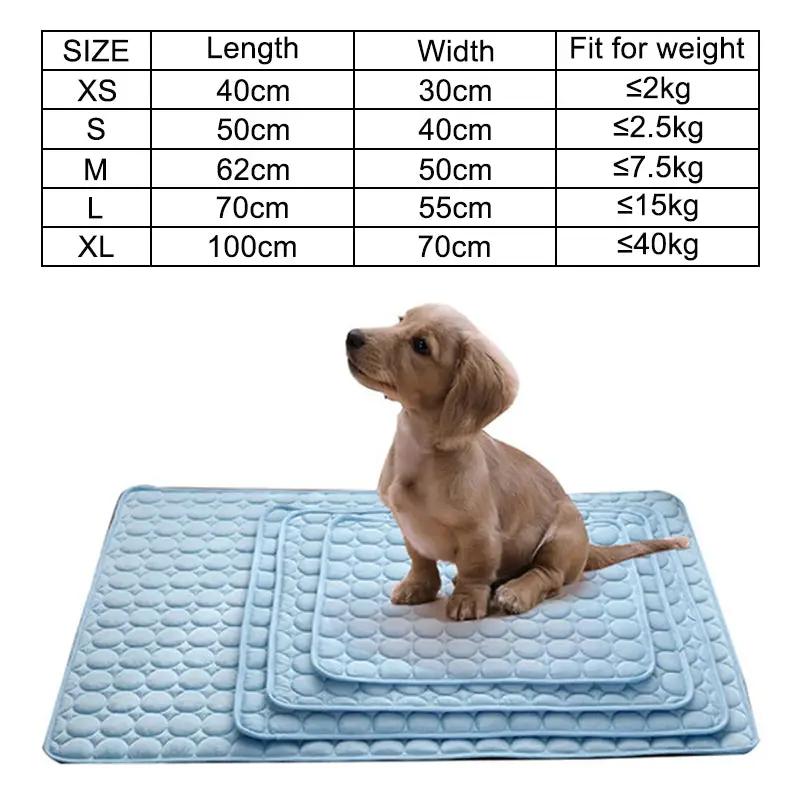Dog Mat Cooling Summer Pad Mat For Dogs Cat Blanket Sofa Breathable Pet Dog Bed Summer Washable For Small Medium Large Dogs Car by eprolo