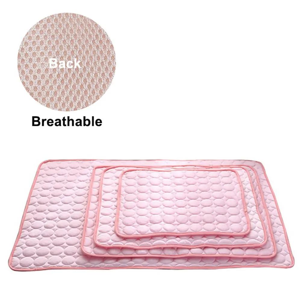 Dog Mat Cooling Summer Pad Mat For Dogs Cat Blanket Sofa Breathable Pet Dog Bed Summer Washable For Small Medium Large Dogs Car by eprolo