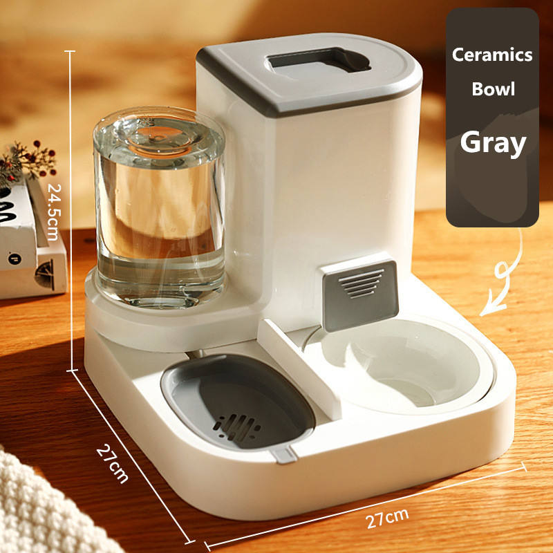TrailPaw Automatic Pet Feeder with Stainless Steel Bowls