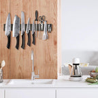 TrailPaw Acacia Wood Magnetic Knife Strip — Wall Mount
