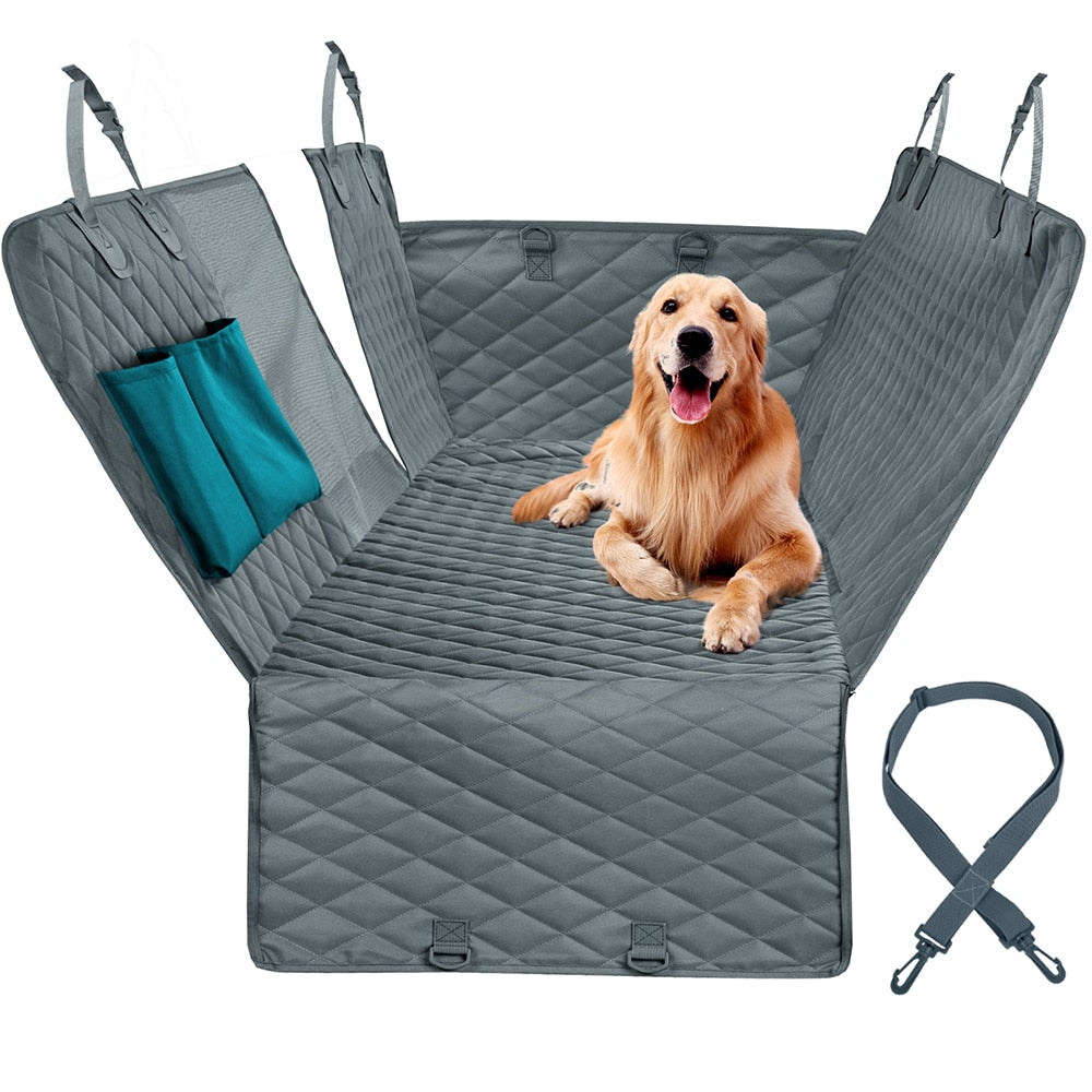 TrailPaw Waterproof Dog Car Seat Cover with Mesh Window