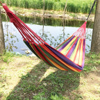 TrailPaw Rainbow Canvas Camping Hammock