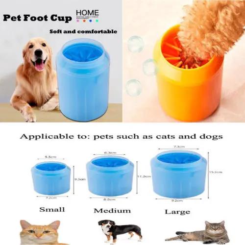 Portable Pet Paw Plunger Mud Cleaner Washer Mudbuster Dog Cat Pets Paw Clean Cup by eprolo