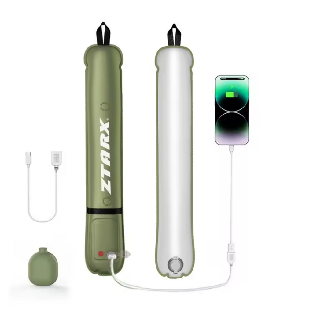 TrailPaw Inflatable Solar Lantern — USB Waterproof Camping Light