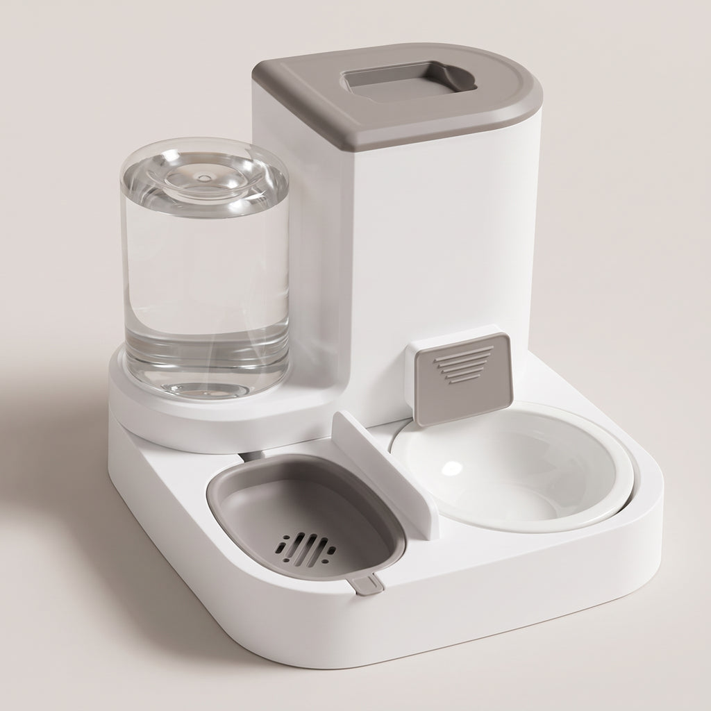 TrailPaw Automatic Pet Feeder - Ceramics Bowl Gray