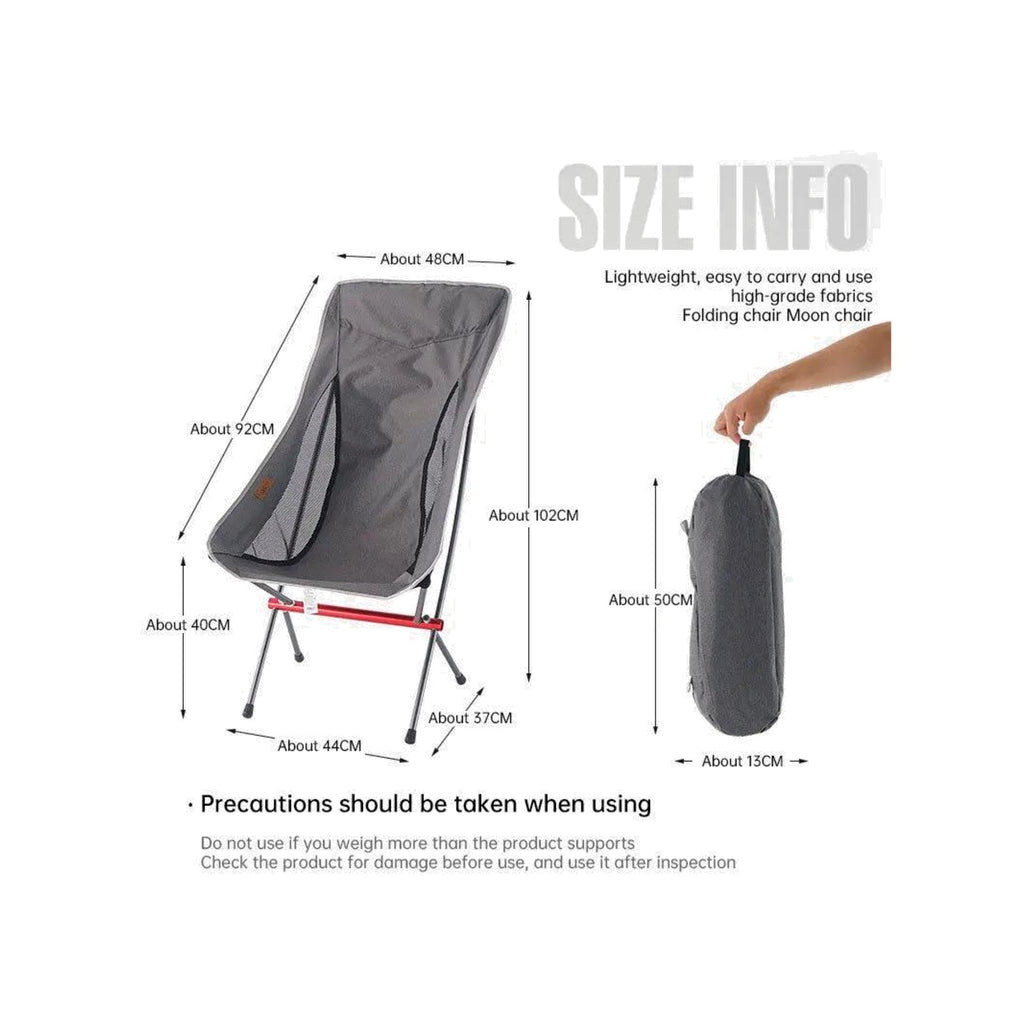 TrailPaw Heightened Moon Chair — Portable Folding Camp Chair