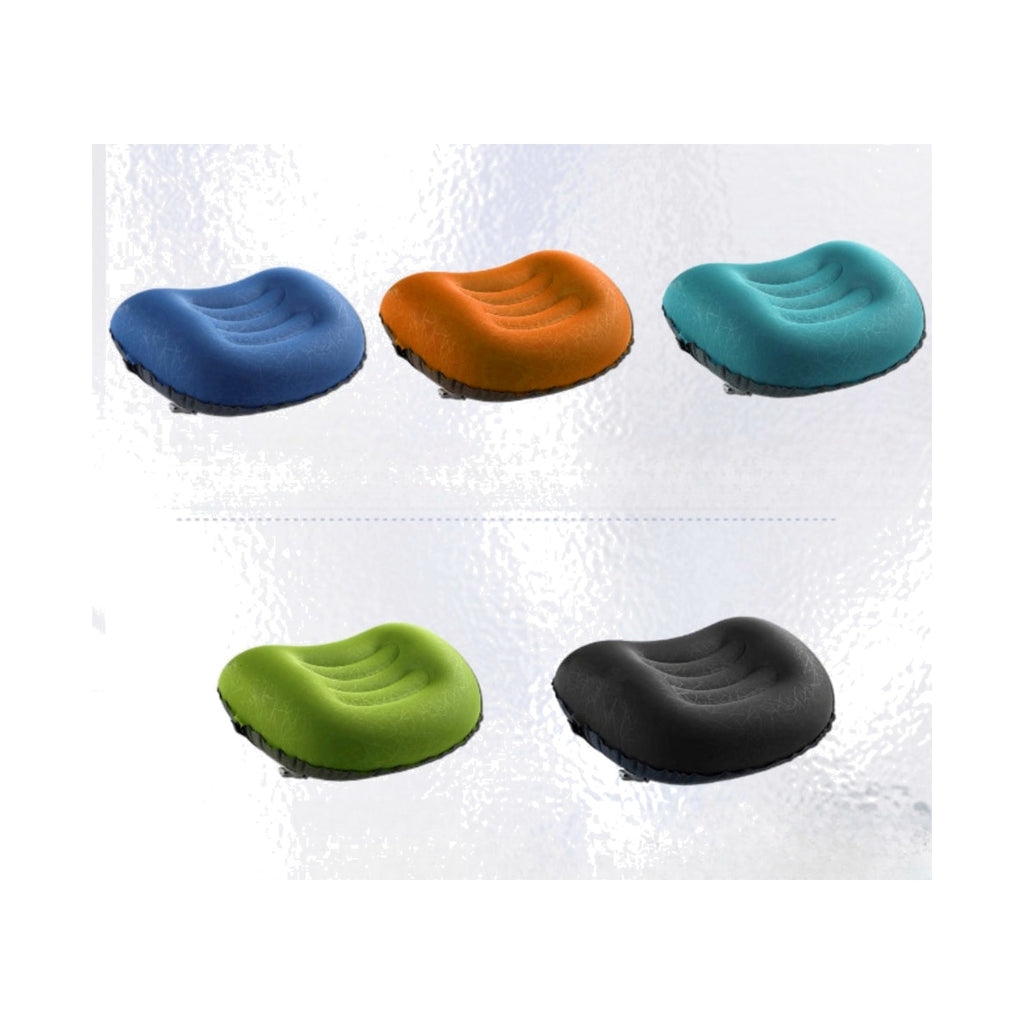 TrailPaw Press-Inflate Travel Pillow for Camping & Road Trips