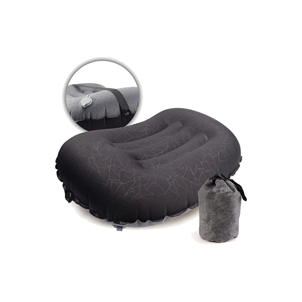 TrailPaw Press-Inflate Travel Pillow for Camping & Road Trips