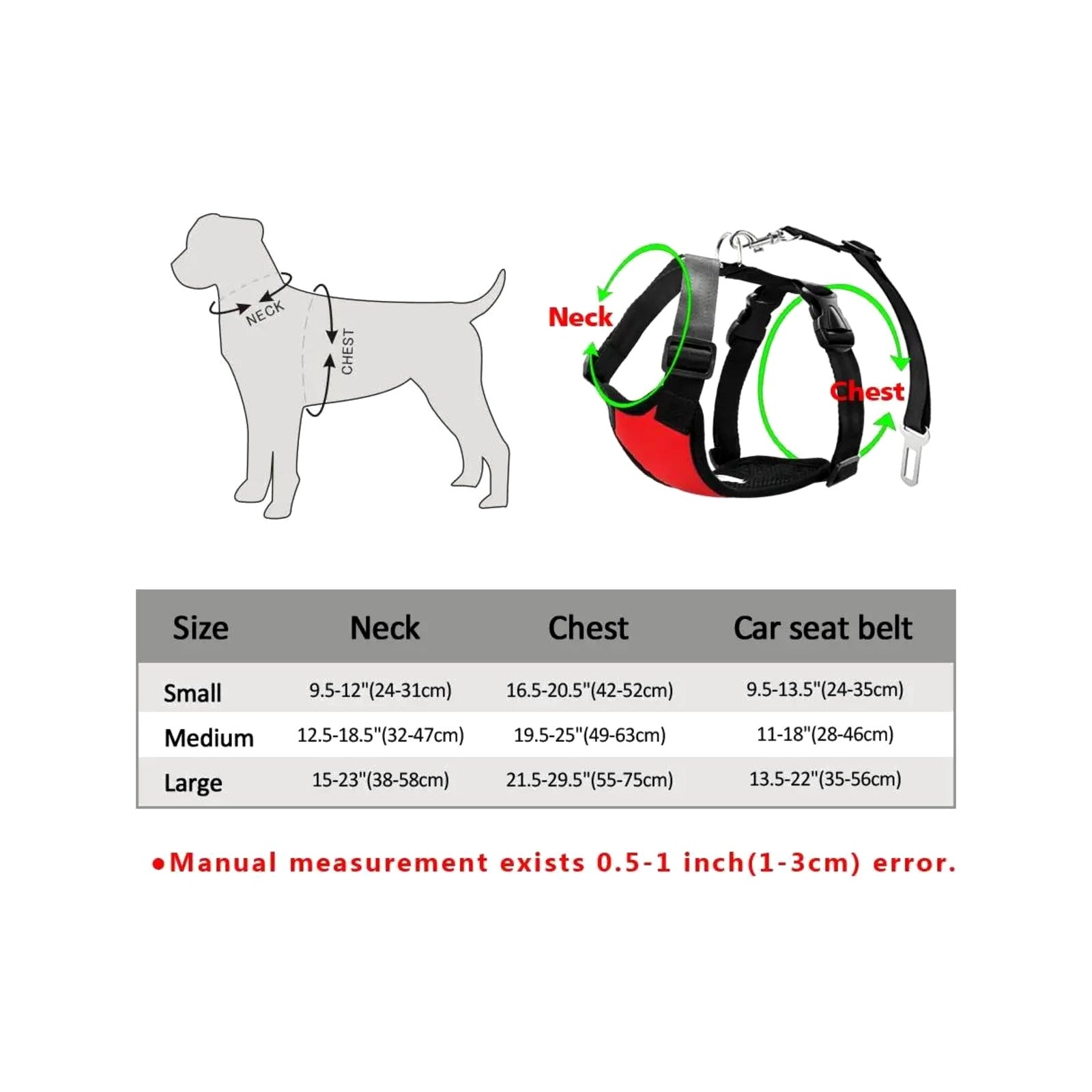 TrailPaw Padded Dog Car Safety Harness & Seatbelt