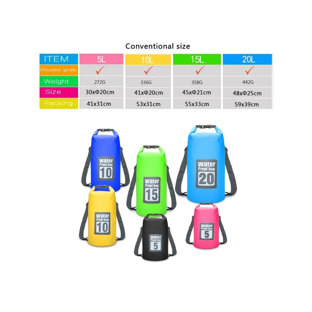 TrailPaw Waterproof Dry Bag - 5L & 10L Roll-Top