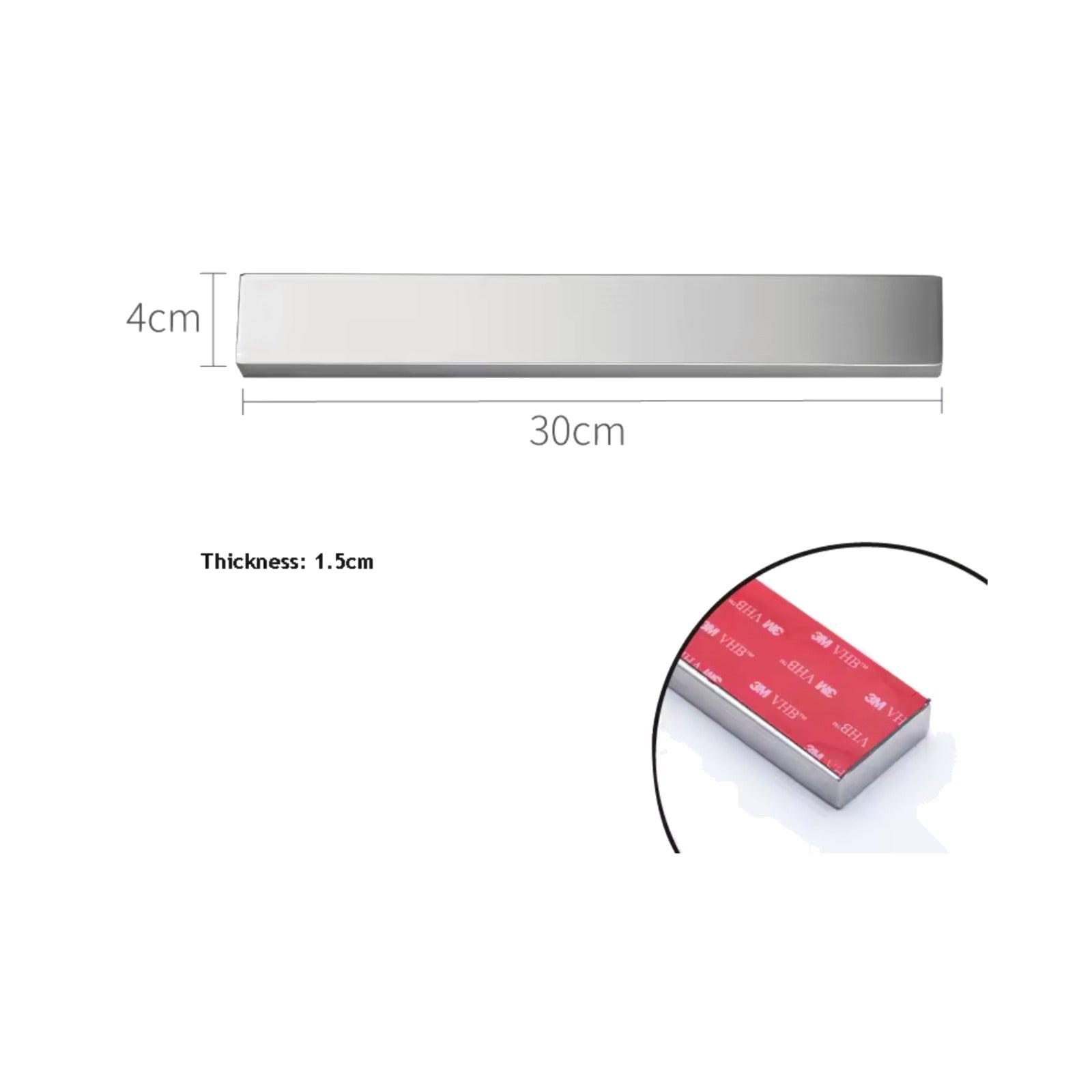TrailPaw Magnetic Knife Rack — Stainless Steel, Moisture-Proof
