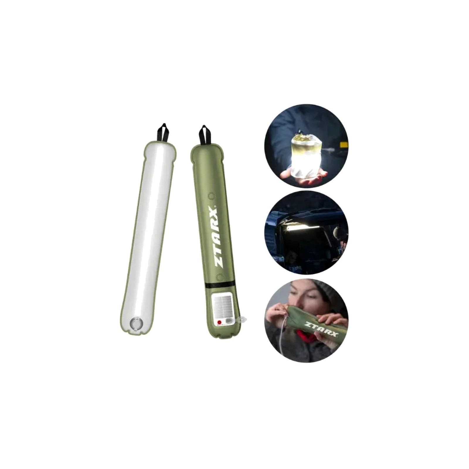 TrailPaw Inflatable Solar Lantern — USB Waterproof Camping Light