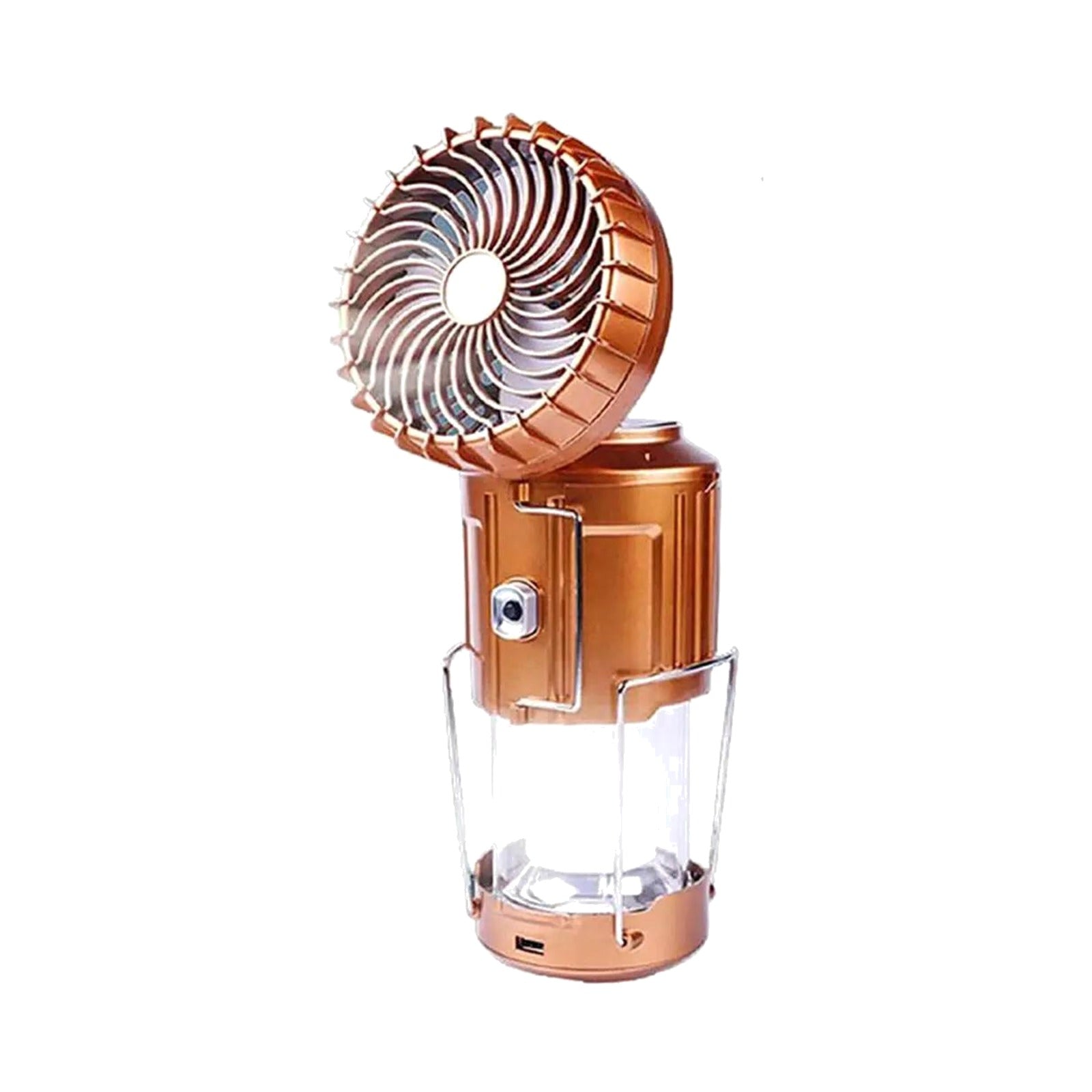TrailPaw Solar Camping Lantern — LED Light with Built-In Fan