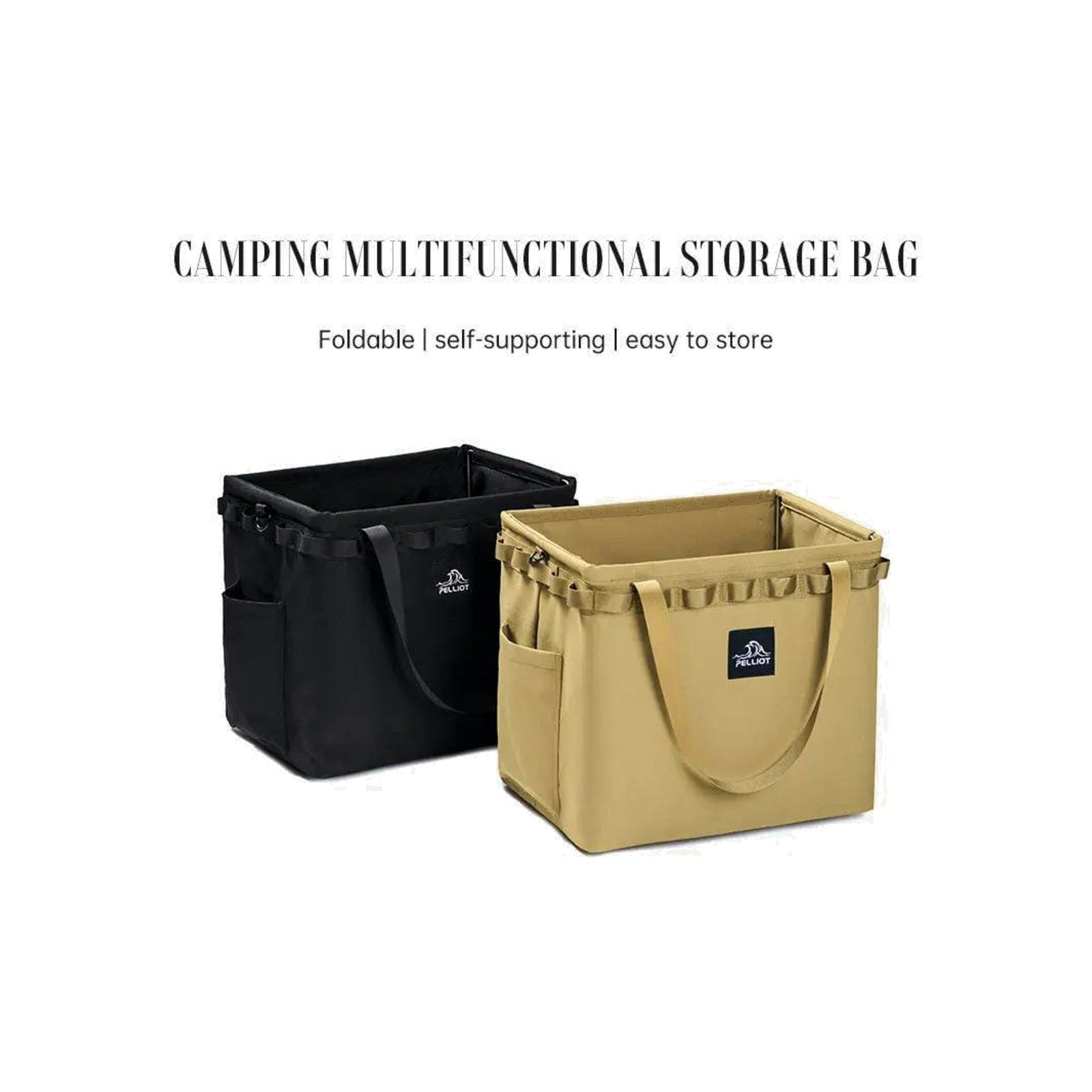 TrailPaw Foldable Camping Storage Tote — Waterproof 600D