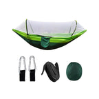 TrailPaw Trek Hammock — Auto-Opening Mosquito Net with Poles