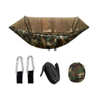 TrailPaw Trek Hammock — Auto-Opening Mosquito Net with Poles