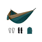 TrailPaw Double Camping Hammock — Parachute Nylon with Straps