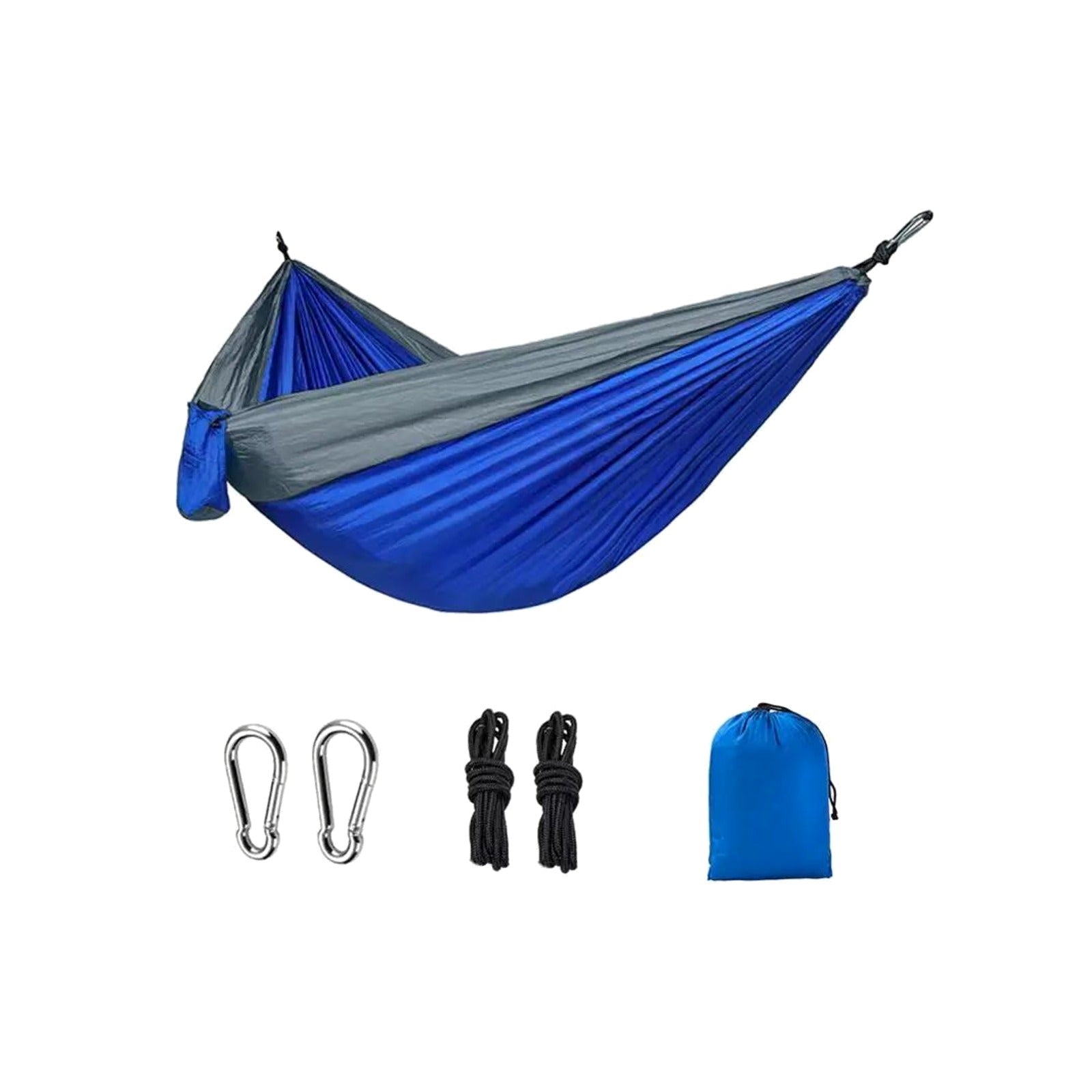TrailPaw Double Camping Hammock — Parachute Nylon with Straps