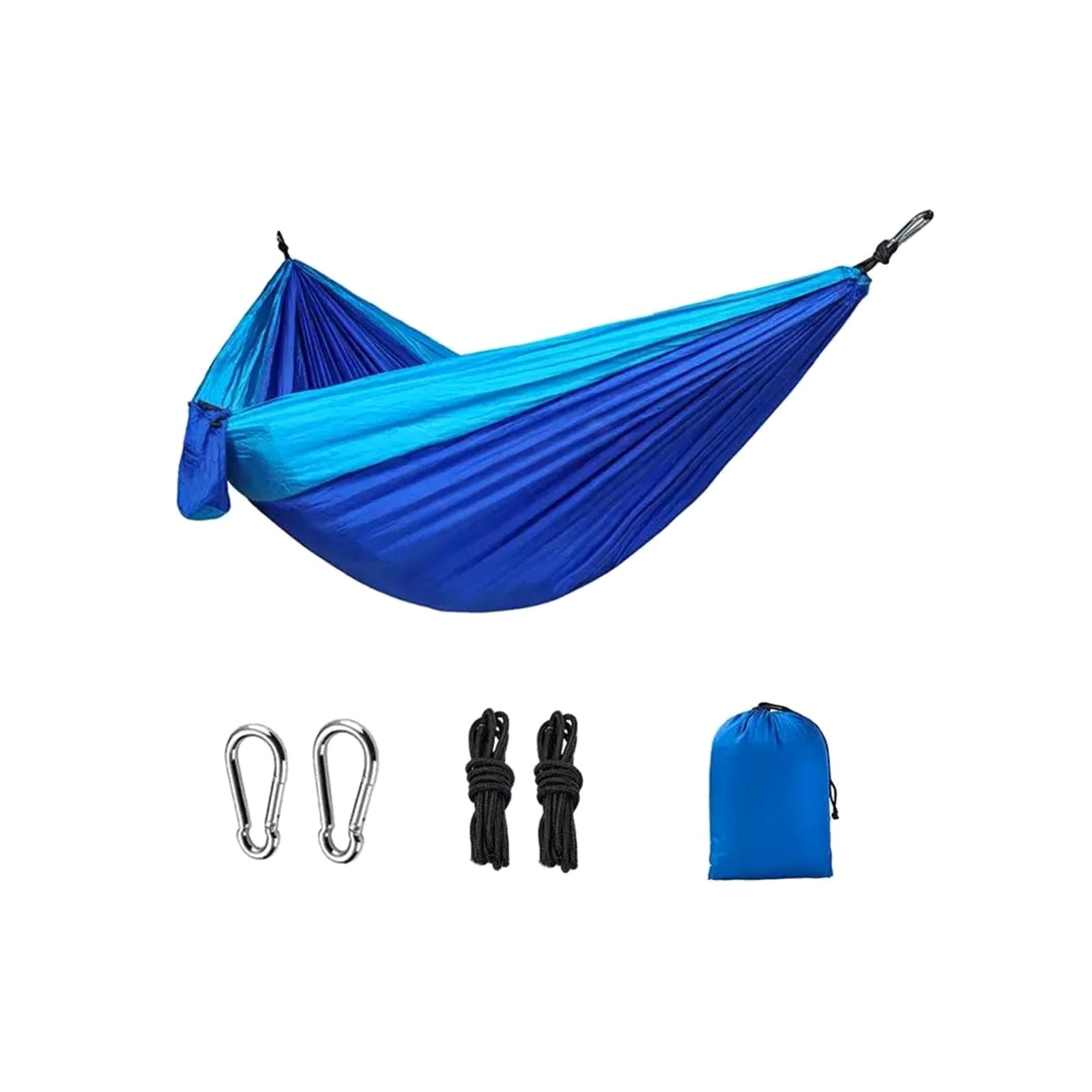 TrailPaw Double Camping Hammock — Parachute Nylon with Straps