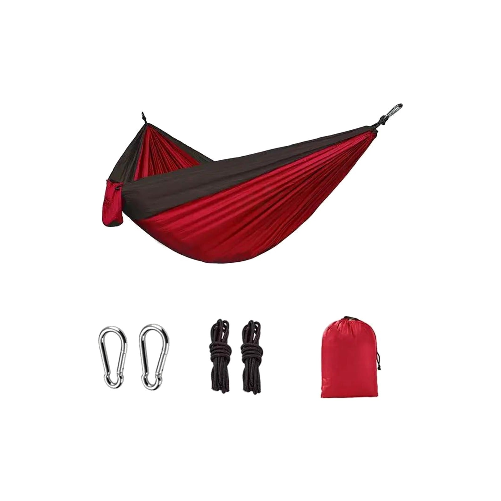TrailPaw Double Camping Hammock — Parachute Nylon with Straps