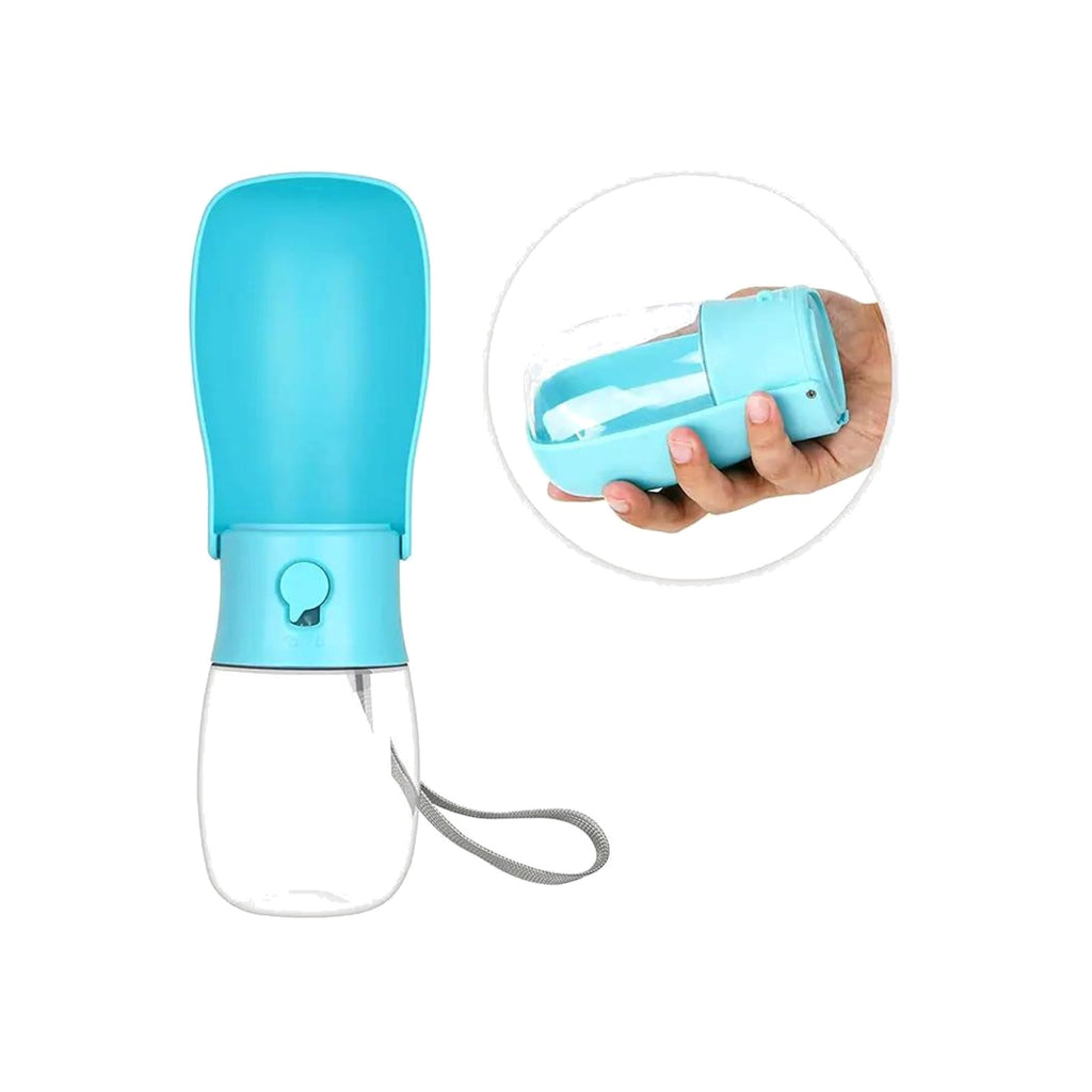 TrailPaw Foldable Dog Water Bottle — 300ml with Filter