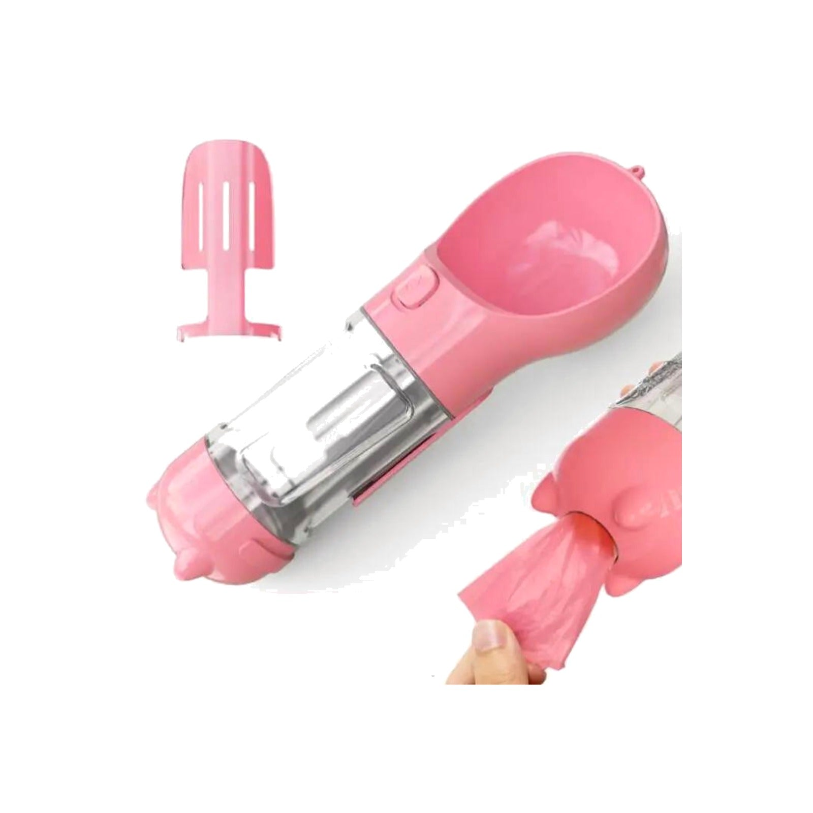 TrailPaw 2-in-1 Dog Water Bottle & Poop Bag Holder
