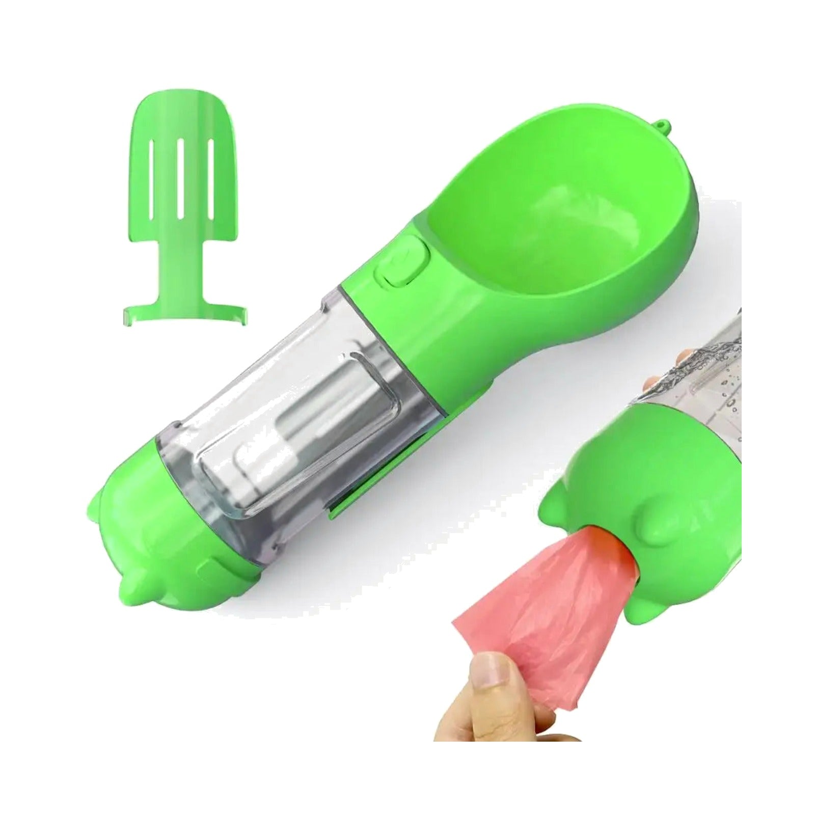TrailPaw 2-in-1 Dog Water Bottle & Poop Bag Holder