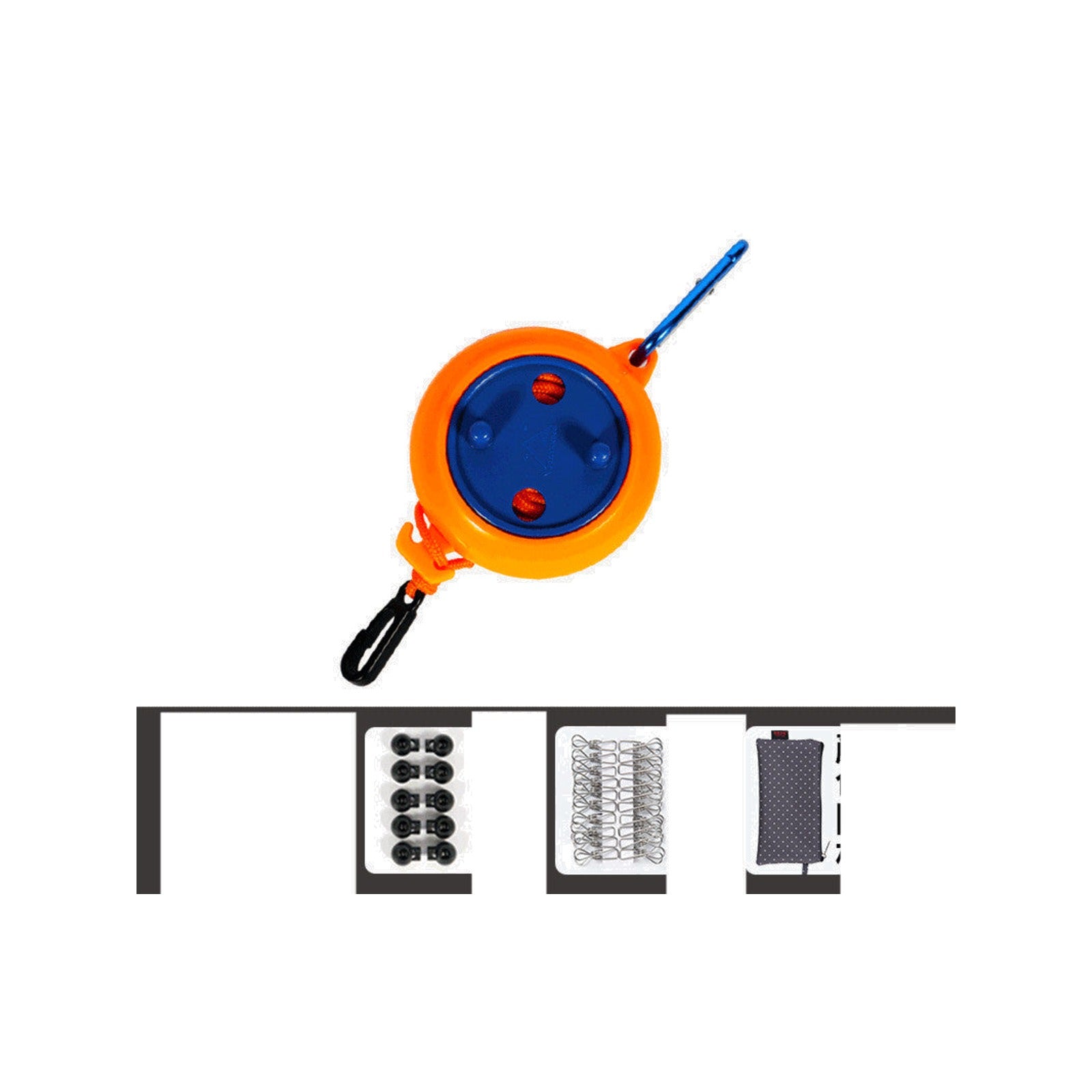 TrailPaw Portable Windproof Travel Clothesline