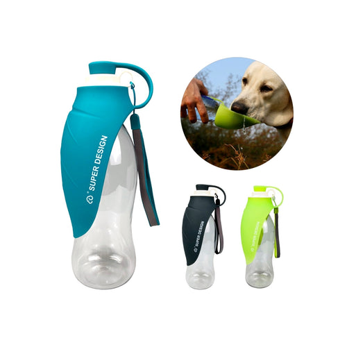 TrailPaw 580ml Portable Dog Water Bottle & Travel Bowl