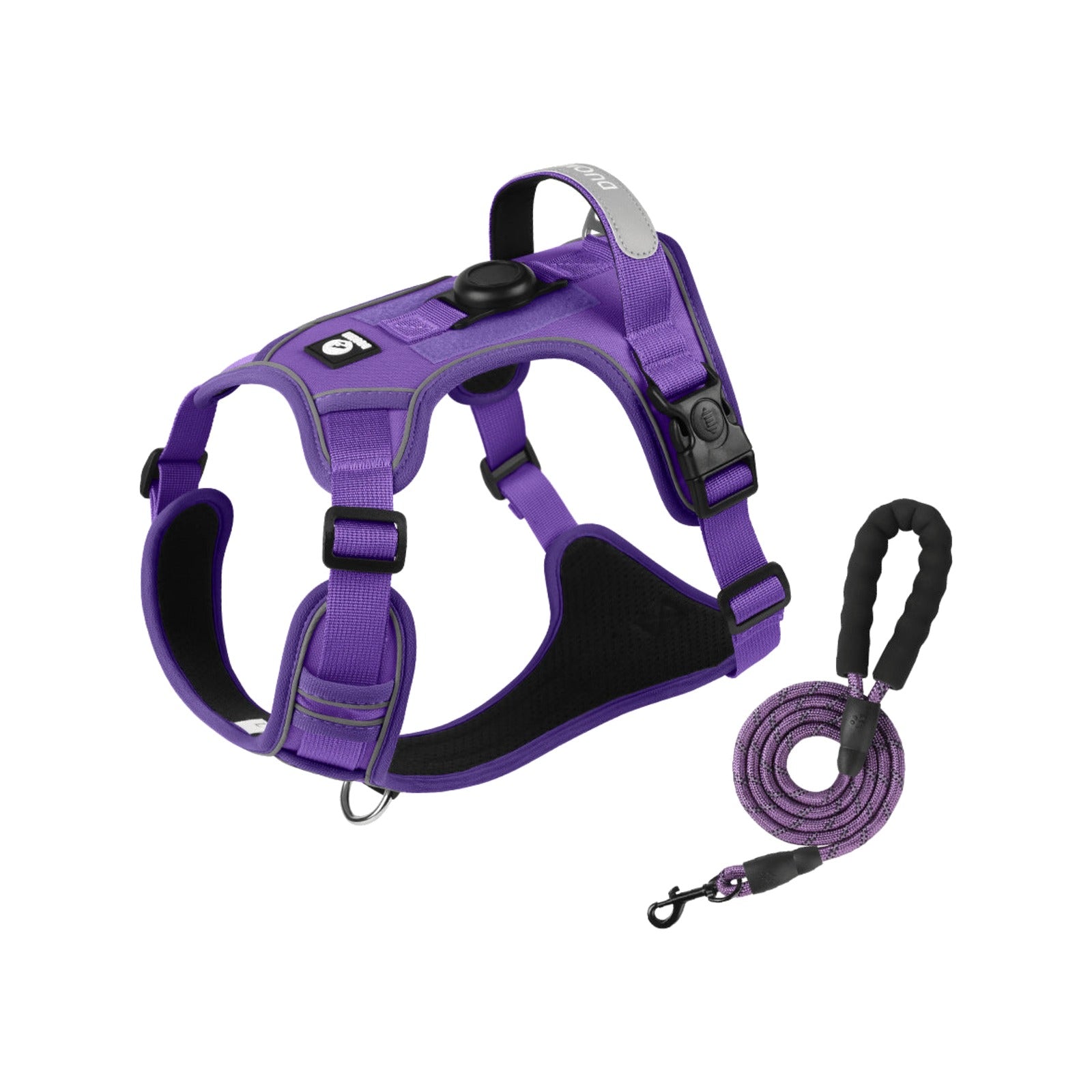 TrailPaw No-Escape Reflective Dog Harness & Leash Set