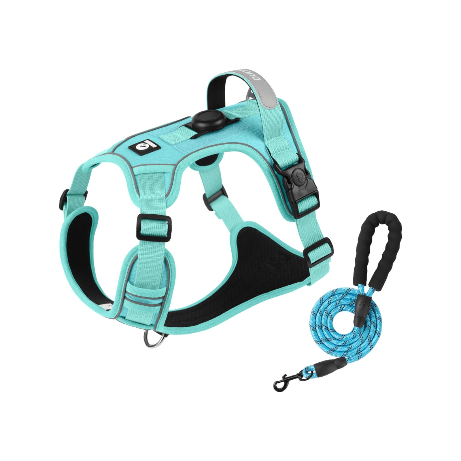 TrailPaw No-Escape Reflective Dog Harness & Leash Set