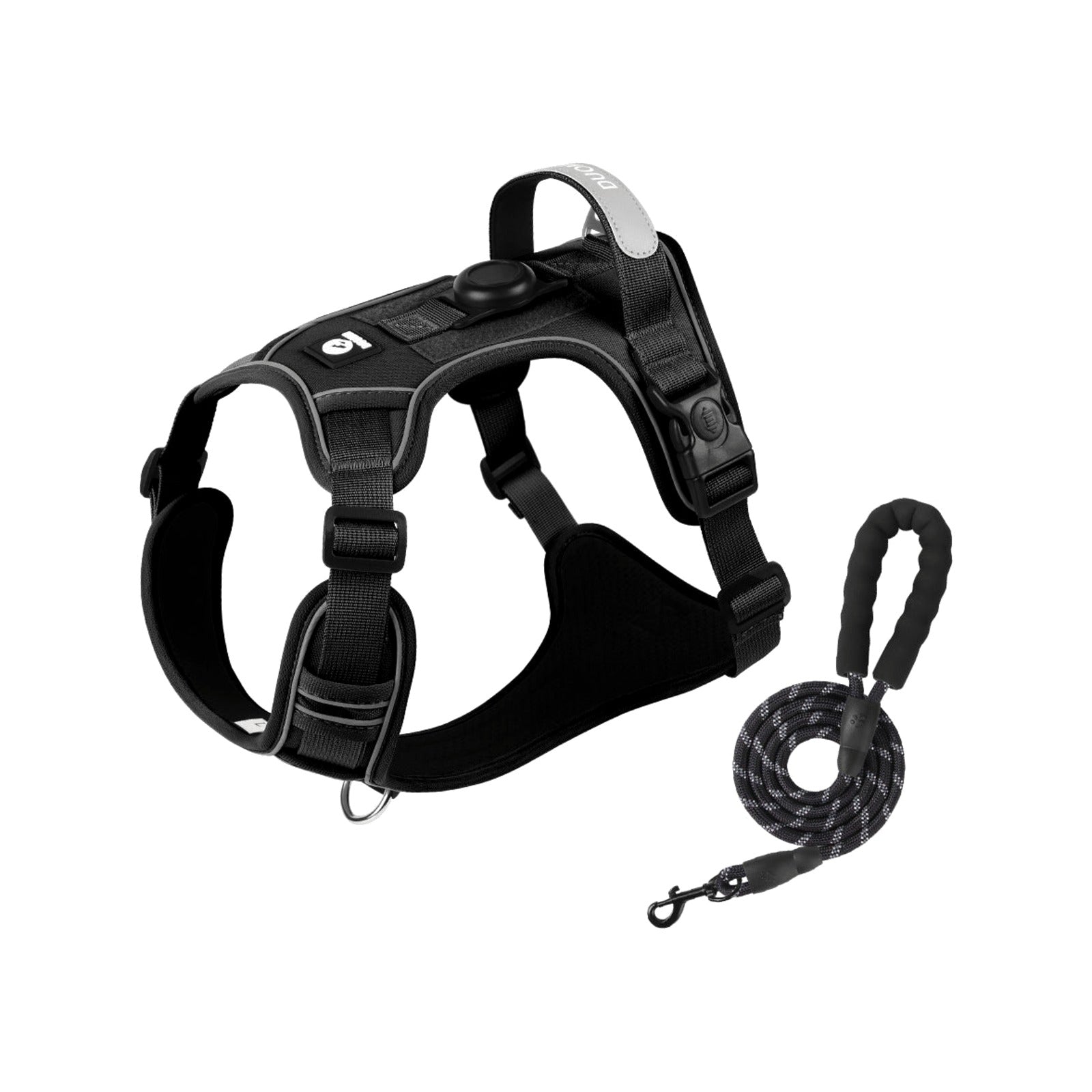 TrailPaw No-Escape Reflective Dog Harness & Leash Set