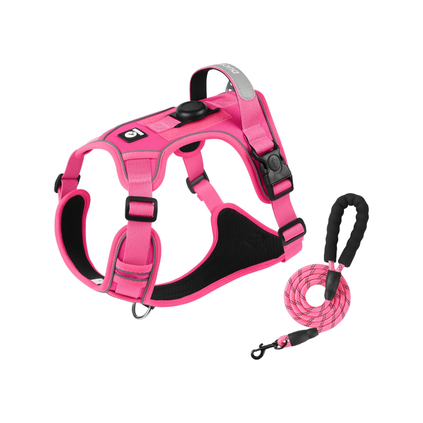 TrailPaw No-Escape Reflective Dog Harness & Leash Set