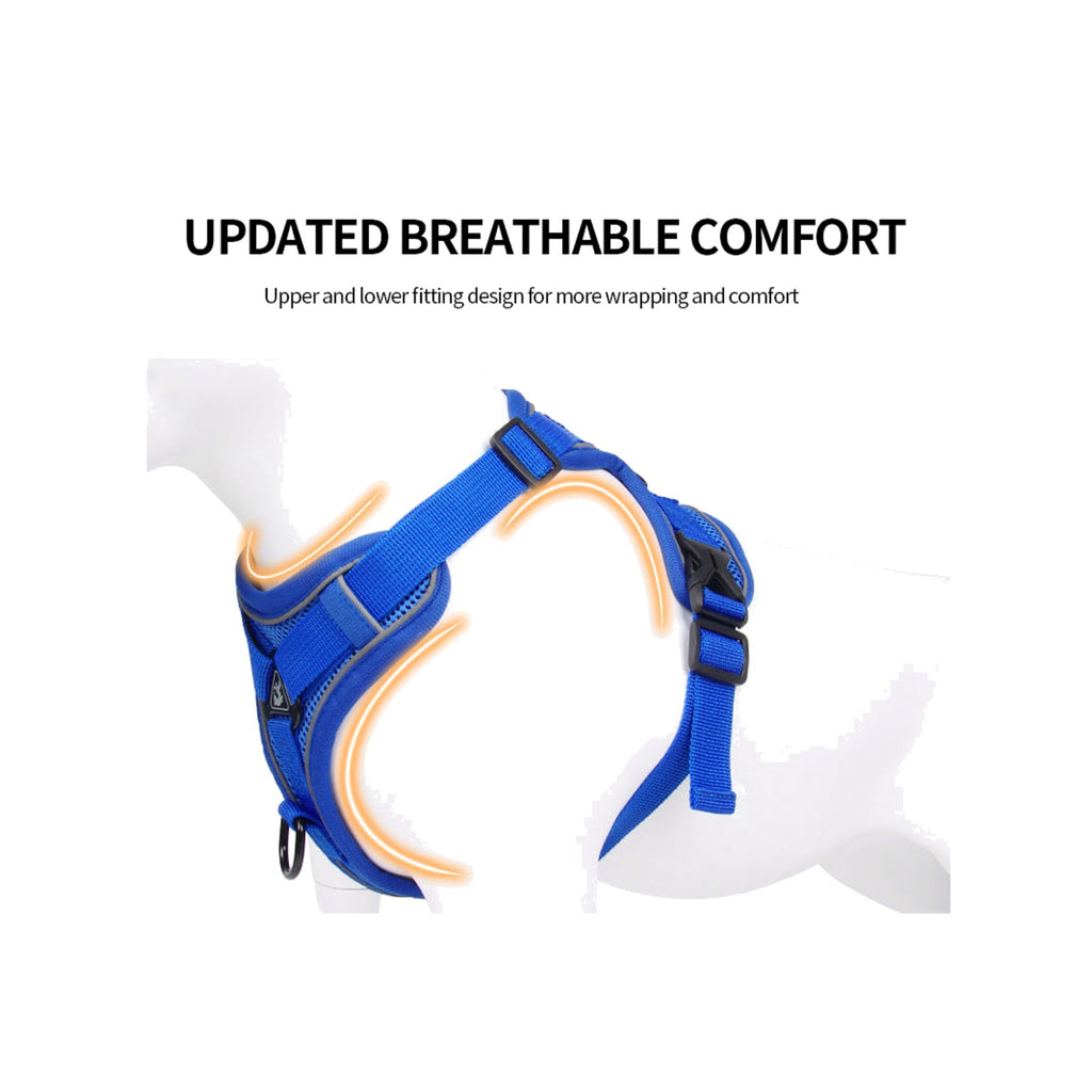 TrailPaw Reflective Breathable Dog Harness & Leash Set