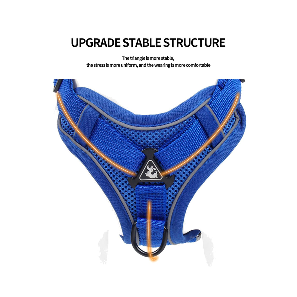 TrailPaw Reflective Breathable Dog Harness & Leash Set